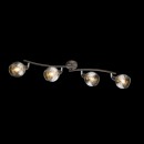 Globo 54347-4 prisadený bodový luster Isla 4x4W | E14 LED | 196lm | 3000K - žiarovky súčasťou balenia, ohybné rameno, bronzová