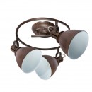 Globo 54647-3 prisadené stropné svietidlo Giorgio 3x40W | E14 - hrdza