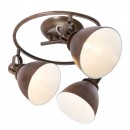 Globo 54647-3 prisadené stropné svietidlo Giorgio 3x40W | E14 - hrdza