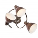 Globo 54647-3 prisadené stropné svietidlo Giorgio 3x40W | E14 - hrdza