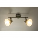 Globo 54658-2 nástenné bodové svietidlo Daisy 2x40W | E14 - vypínač na tele, nastaviteľné, šedá