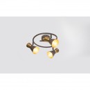 Globo 54808-3 prisadené stropné svietidlo Aeron 3x25W | E14 - hrdza, zlatá