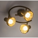 Globo 54810-3 prisadené stropné svietidlo Tycho 3x15W | E14 LED - hrdza