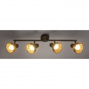 Globo 54810-4 prisadené stropné bodové svietidlo Tycho 4x15W | E14 LED - hrdza