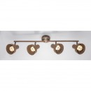 Globo 54810-4 prisadené stropné bodové svietidlo Tycho 4x15W | E14 LED - hrdza