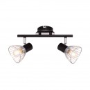 Globo 54815-2 stropné či nástenné svietidlo Fassa 2x40W | E14 - čierna, chróm