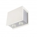 Globo 55010-2D prisadené stropné svietidlo Christine 2x25W | GU10 - biela, chróm