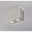 Globo 55010-2D prisadené stropné svietidlo Christine 2x25W | GU10 - biela, chróm
