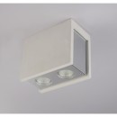 Globo 55010-2D prisadené stropné svietidlo Christine 2x25W | GU10 - biela, chróm