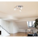 Globo 56111-3 LED prisadené stropné bodové svietidlo 3x5W | 210L | 3000K - chróm