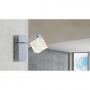 Globo 56193-1 LED nástenná lampa Ankara 1x5W | 400lm | 4200K - vypínač na tele, matný nikel