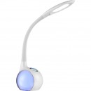 Globo 58278 LED stolná lampa Tarron 1x5W | 280L | 5500K | RGB - dotykový stmievač, osvetlený podstavec, fixácia farby, biela