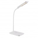 Globo 58298 LED stolové svietidlo Hekla 1x5W | 250l | 3000-6000K - bezdrôtová nabíjačka, USB nabíjací kábel, dotykový stmievač, ohybné rameno, biela