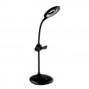 Globo 58347B LED stolové svietidlo Stannis 1x3W | 11-164lm | 4000K - ohybné rameno, ventilátor, dotykový stmievač, dotykový vypínač, USB, čierna