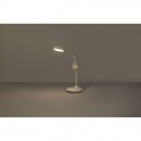 Globo 58347W LED stolové svietidlo Stannis 1x3W | 11-164lm | 4000K - ohybné rameno, ventilátor, dotykový stmievač, dotykový vypínač, USB, biela