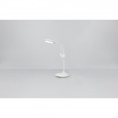 Globo 58347W LED stolové svietidlo Stannis 1x3W | 11-164lm | 4000K - ohybné rameno, ventilátor, dotykový stmievač, dotykový vypínač, USB, biela