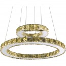 Globo 67037-24A LED závesné stropné svietidlo Marilyn I 1x24W | 1570lm | 4000K - chróm, priehľadný krištáľ