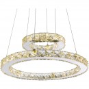 Globo 67037-24A LED závesné stropné svietidlo Marilyn I 1x24W | 1570lm | 4000K - chróm, priehľadný krištáľ