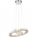 Globo 67037-24AA LED závesné stropné svietidlo Marilyn I 1x24W | 1570lm | 4000K - chróm, kryštál