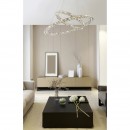 Globo 67038-64 LED závesné svietidlo Marilyn I 1x64W | 3632lm | 4000K - chór, priehľadný kryštál