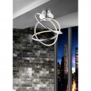 Globo 67823-36D LED prisadené stropné svietidlo Wave 1x36W | 1800lm | 3000K - chróm