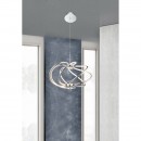 Globo 67823-40H LED závesné stropné svietidlo Wave 1x40W | 2000L | 3000K - chróm