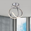 Globo 67823W LED nástenné svietidlo Wave 1x12W | 728Li | 3000K - chróm