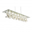 Globo 68404-24H LED závesný luster Chorillo 1x24W | 1700L | 3000-6000K - stmievateľné, chróm, priehľadný krištáľ