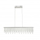 Globo 68405-24H LED závesné stropné svietidlo Scala 1x24W | 1700L | 3000-6000K - stmievateľné, chróm, priehľadný krištáľ