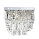 Globo 68594-6A LED stropné svietidlo Cleo 6x3W | 250l | 4000K - priehľadný krištáľ, chróm