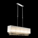 Globo 15094H2 závesné stropné svietidlo Sierra 8x3W | G9 LED | 906LA | 3000K - nastaviteľná výška, chróm, strieborná, krištáľ