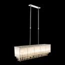 Globo 15094H2 závesné stropné svietidlo Sierra 8x3W | G9 LED | 906LA | 3000K - nastaviteľná výška, chróm, strieborná, krištáľ