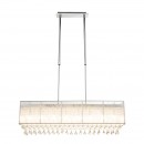 Globo 15094H2 závesné stropné svietidlo Sierra 8x3W | G9 LED | 906LA | 3000K - nastaviteľná výška, chróm, strieborná, krištáľ