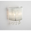 Globo 15094W LED nástenné svietidlo Sierra 2x3W | G9 LED | 458lm | 3000K - strieborná