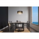 Globo 15095H závesné stropné svietidlo Bagana 12x3W | G9 LED | 840lm | 3000K - nastaviteľná výška, žiarovky súčasťou balenia, chróm, čierna, krištáľ