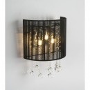 Globo 15095W LED nástenné svietidlo Sierra 2x3W | G9 LED | 318lm | 3000K - čierna