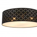 Globo 15229D6 stropné svietidlo Clarke 1x60W | E27 - čierna, matný nikel, zlatá