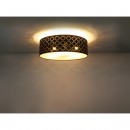 Globo 15229D6 stropné svietidlo Clarke 1x60W | E27 - čierna, matný nikel, zlatá