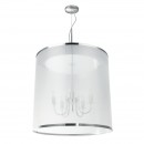 Globo 15259H3 závesné stropné svietidlo Naxos 1x40W | E14 - chróm