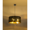 Globo 15264H1 závesné stropné svietidlo Tuxon 3x60W | E27 - čierna, zlatá
