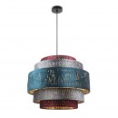 Globo 15266H3 závesné stropné svietidlo Ticon 1x60W | E27 - čierna, multicolor