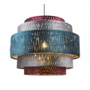 Globo 15266H3 závesné stropné svietidlo Ticon 1x60W | E27 - čierna, multicolor