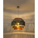 Globo 15266H3 závesné stropné svietidlo Ticon 1x60W | E27 - čierna, multicolor
