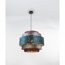 Globo 15266H3 závesné stropné svietidlo Ticon 1x60W | E27 - čierna, multicolor