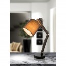 Globo 21512 stolové svietidlo Mattis 1x25W | E14 - nastaviteľné rameno, čierna, hnedá, šedá