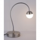Globo 24134 LED stolná lampička Roslin 1x5W | 470lm | 3000K - ohybné rameno, matný nikel