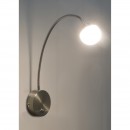 Globo 24134W LED nástenné svietidlo Roslin 1x5W | 470lm | 3000K - ohybné rameno, matný nikel