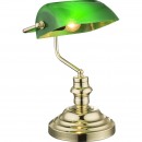 Globo 2491K stolové svietidlo Antique 1x60W | E27 - zelená