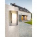 Globo 3156-3 vonkajšia nástenná lampa Orlando 1x60W | E27 | IP44 - nerez, opál