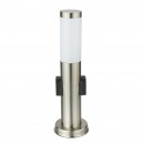 Globo 3158K vonkajšia stojaca lampa Boston 1x60W | E27 | IP44- zabudované 2 zásuvky, mosadz, opál